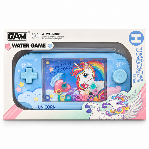 GAM Unicorn Series Water Game for Kids | Unicorn-Themed Handheld Ring Toss Game