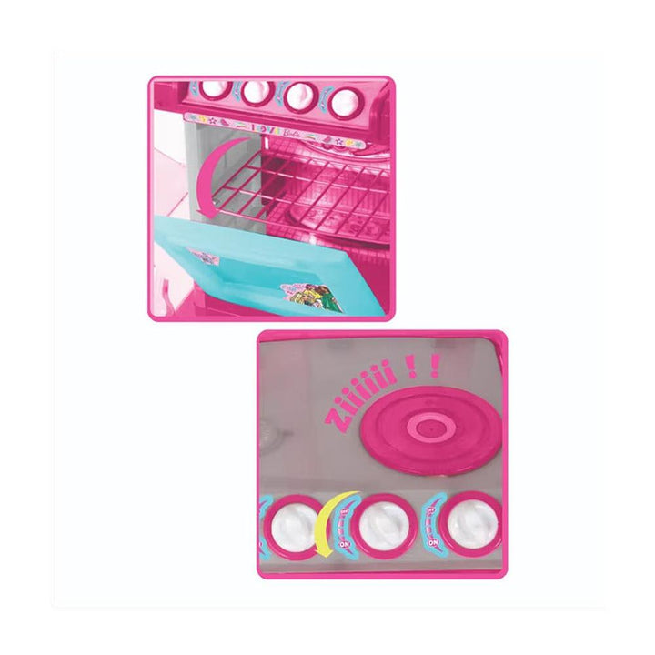 Mattel Original Barbie 26 Pieces Chef Kitchen Playset - Realistic Lights, Sounds & Accessories (3-8 Years)