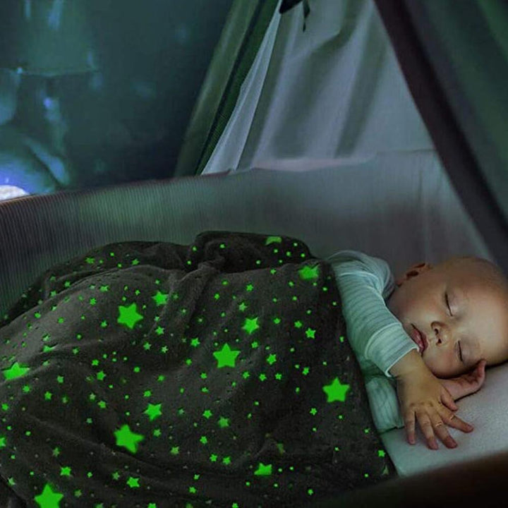 Zikku Glow-in-Dark Blanket for Kids