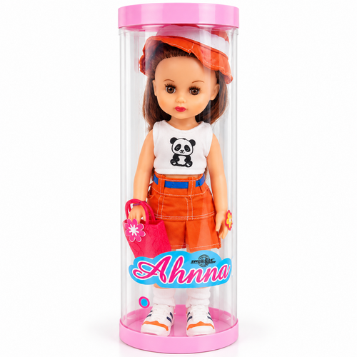 SpeedAge Ahnna Fashion Doll with Hat & Handbag | Stylish Dress Up Doll for Kids | Pretend Play Toy for Girls