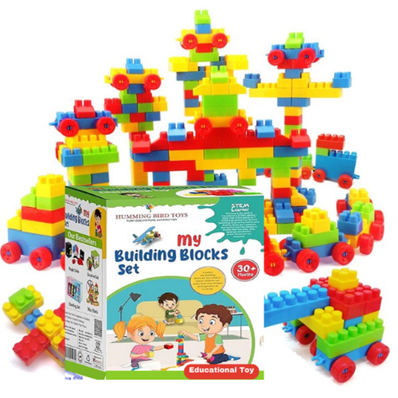 Building Blocks Toys for Kids | Educational and Learning Puzzle | 120 Pcs (Multicolor)