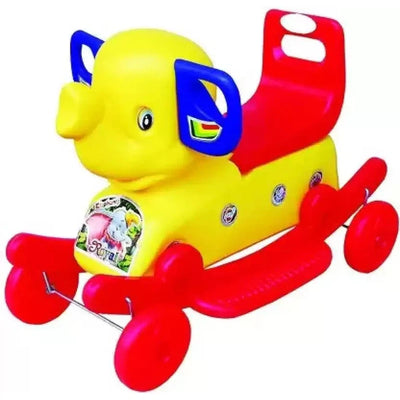 Ride-on Elephant 2-In-1 Rocker (Red and Yellow)