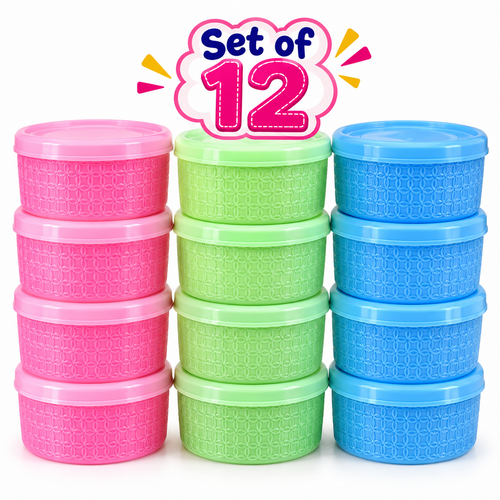 Set of 12 Colorful Big-Size Lunch Boxes in Assorted Colours - Kanjak Gift Boxes | Kanjak Special
