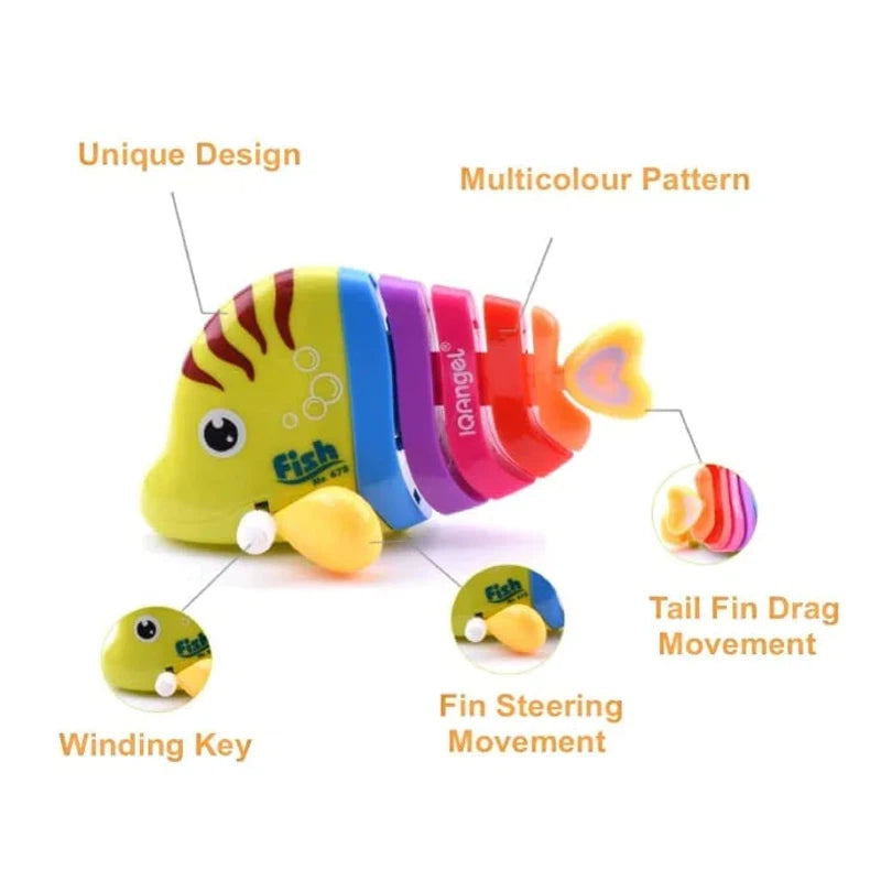 Key Operated Floppy Fish Toy (Pack of 1 Fish Toy)