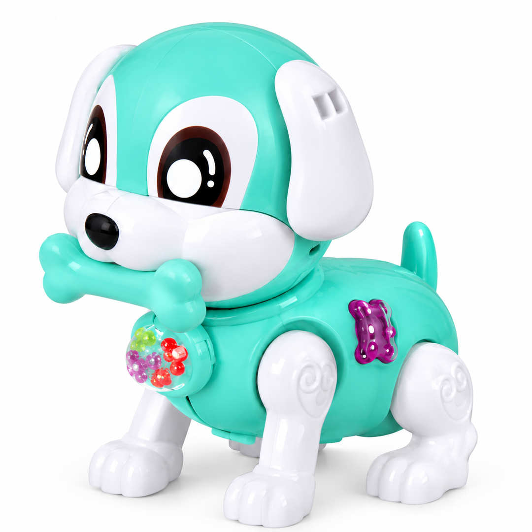 Kaby Smart Dog Electric Toy for Kids | Electric Puppy with LED Lights, Music & Bouncing Action | Interactive Toy