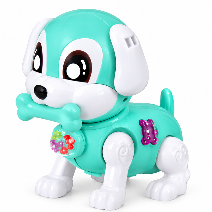Kaby Smart Dog Electric Toy for Kids | Electric Puppy with LED Lights, Music & Bouncing Action | Interactive Toy