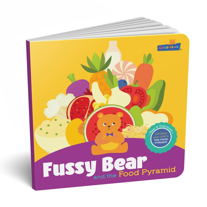 Fussy Bear and the Food Pyramid (A Rhyming Board Book for Picky Eaters)