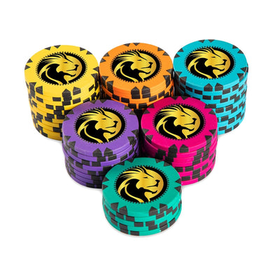 Fearless Lion Casino Poker Chips | For Games Poker, Teen Patti, Roulette, Flush, Blackjack and Rummy