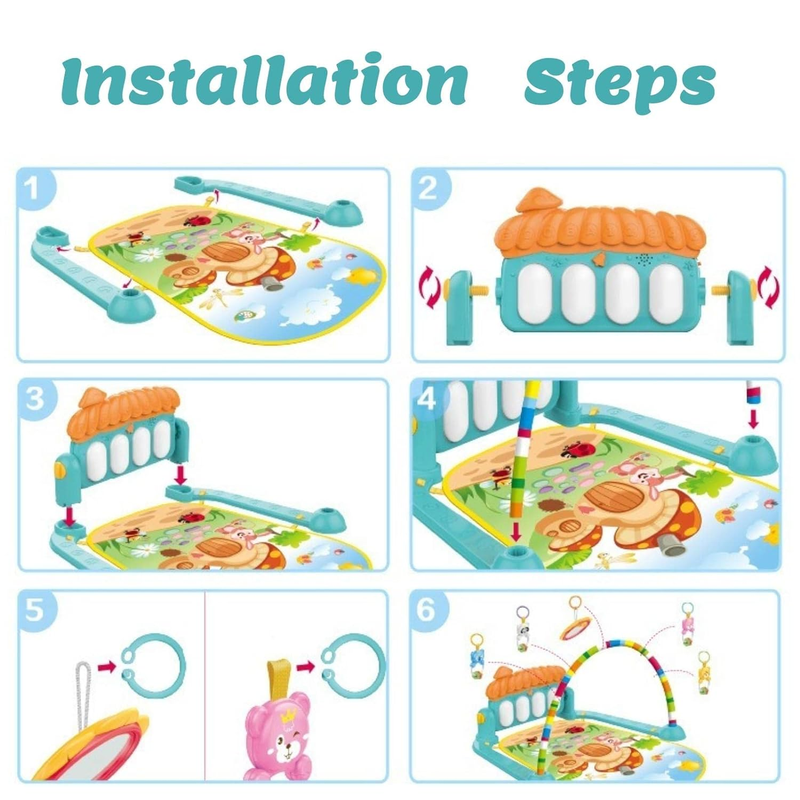 Piano Rack Themed Tummy Play Mats