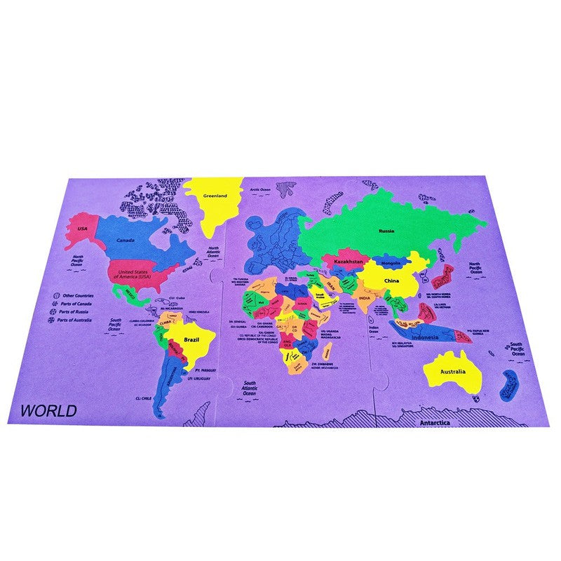 Interlocking 2 in 1 World Europe Countries Capital Puzzles with Flags Learning Educational Game