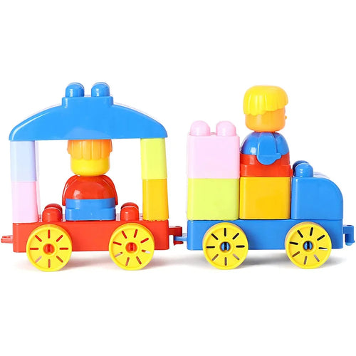 Ekta First Builder Blocks Game - Vehicle | 50 Pieces | Building & Construction Toy