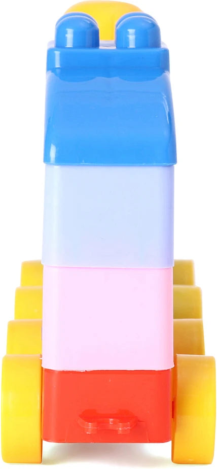 Ekta First Builder Blocks Game - Vehicle | 50 Pieces | Building & Construction Toy