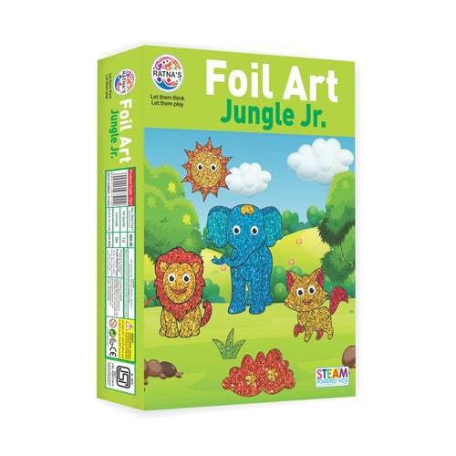 Ratna's Foil Art Jungle Jr | Activity DIY Kit (5-10 Years)