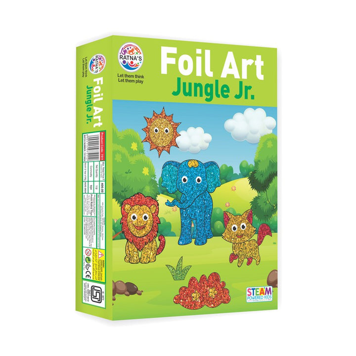 Ratna's Foil Art Jungle Jr | Activity DIY Kit (5-10 Years)