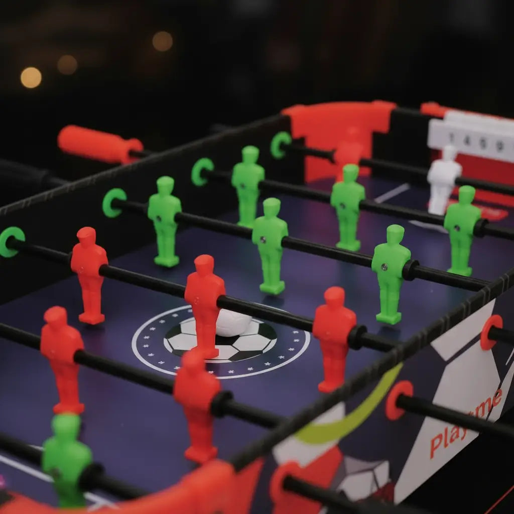 Simarr Play Zing 3-in-1 Foosball Table Top Game - Big | Multi-Game Sports Table for Kids