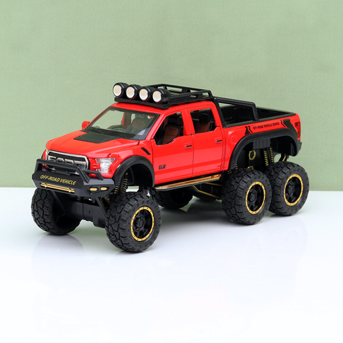 BIG fun Toys Resembling Ford Pick Up Truck Diecast Car - Pull Back, Openable Doors, Sound & Light | 1:24 Scale (3 Years till Grown Ups)