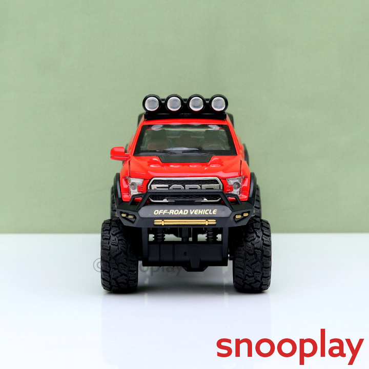 BIG fun Toys Resembling Ford Pick Up Truck Diecast Car - Pull Back, Openable Doors, Sound & Light | 1:24 Scale (3 Years till Grown Ups)