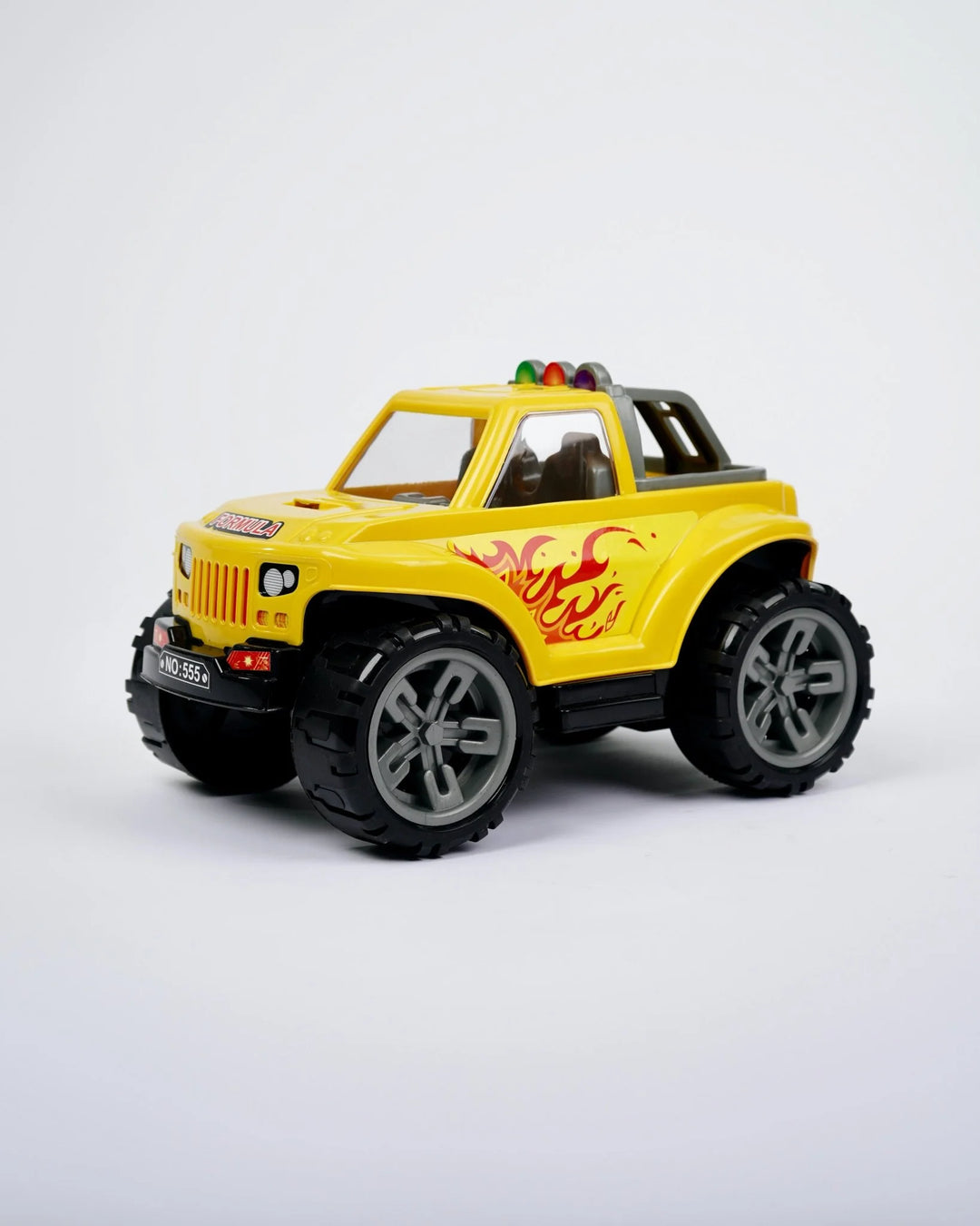 UA Toys Indo Formula Jeep Friction Powered - Yellow & Black