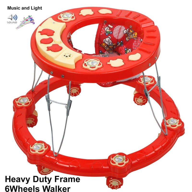 Frooti Musical Activity Circular Walker (Red)