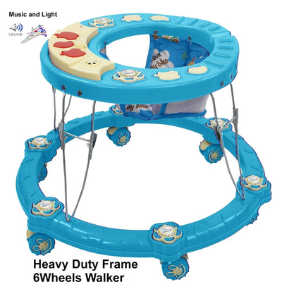 Frooti Musical Activity Circular Walker (Sky Blue)