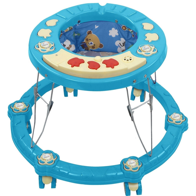 Frooti Musical Activity Circular Walker (Sky Blue)