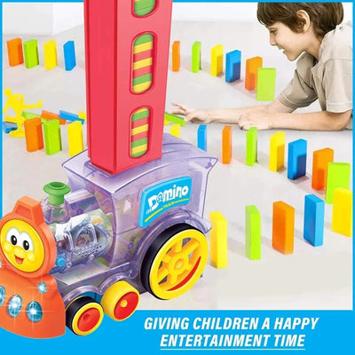 Building and Stacking Domino Train Blocks Set Toy (60pcs)