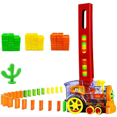 Building and Stacking Domino Train Blocks Set Toy (60pcs)