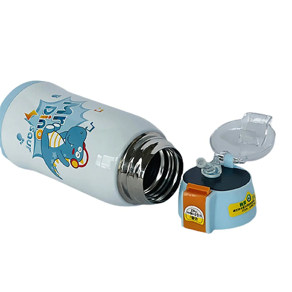 Temperature Control Insulated Vacuum Flask Kids Stainless Steel water Bottle (Light Blue)