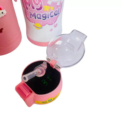 Fun Toy Temperature Control Insulated Vacuum Steel bottle (Light Pink)