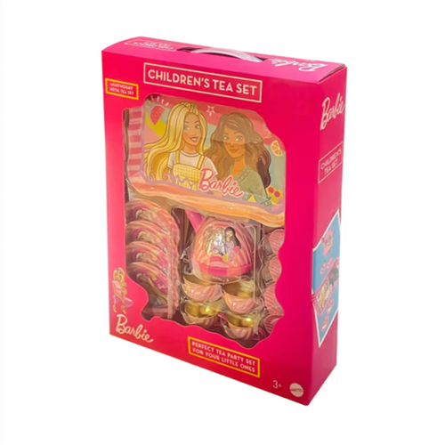 Original Barbie Lightweight Metal Tea Set - 14 Pieces | Licensed Toy (3-6 Years)