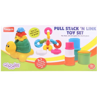 Original Funskool Pull Stack N Link Toy Set