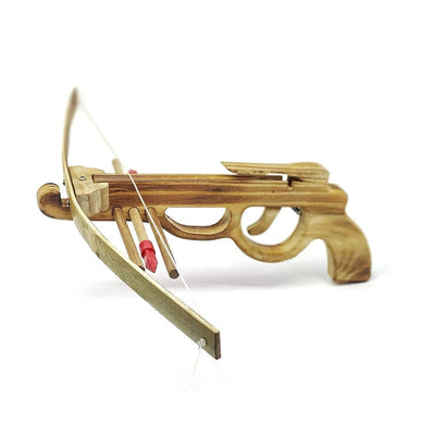 Handmade Wooden Gun And Bow Toy Set