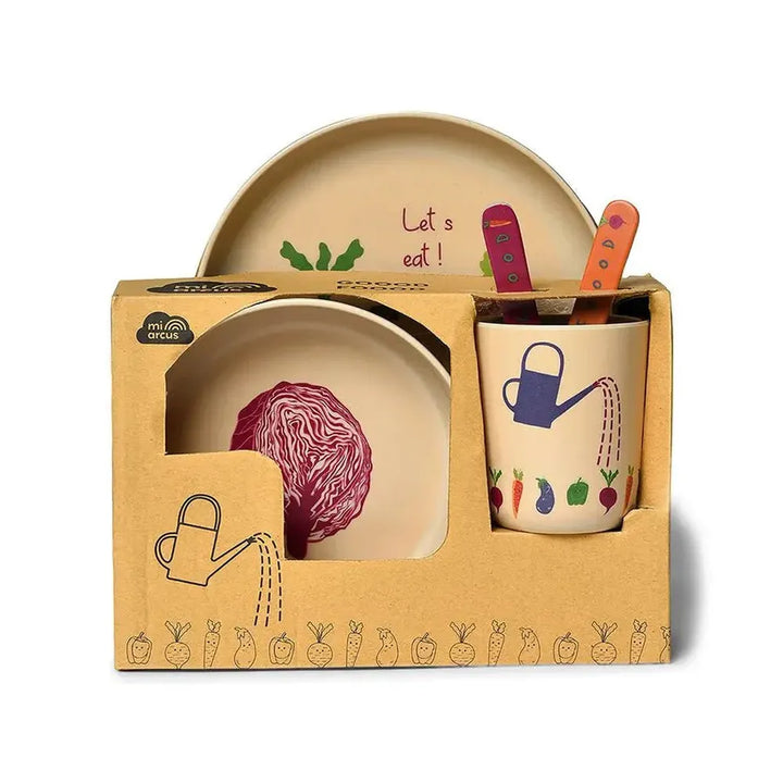 Mi Arcus Pack of 5 Bamboo Dinner Set
