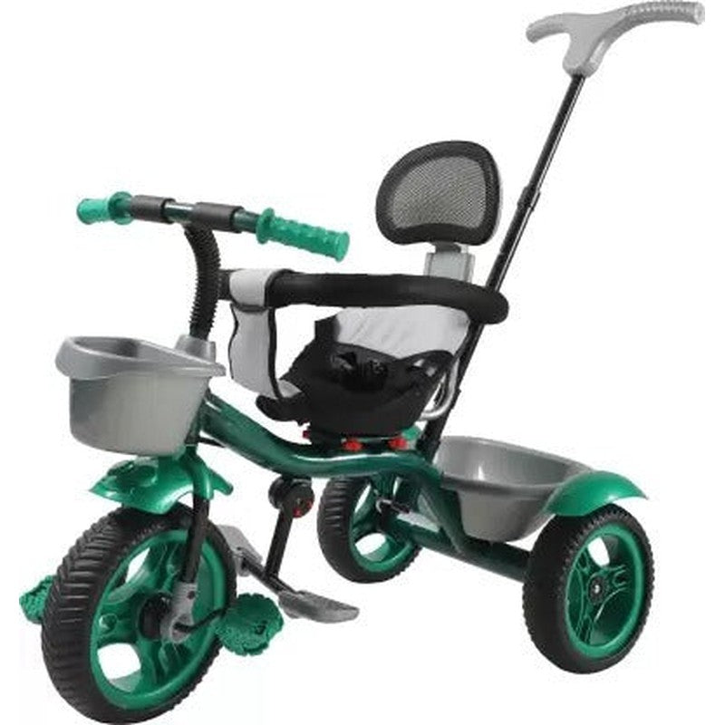 Tricycle with Dual Storage Basket, Safety Guardrail and Parental Control Push Handle (Model 593) | 2 to 5 Years