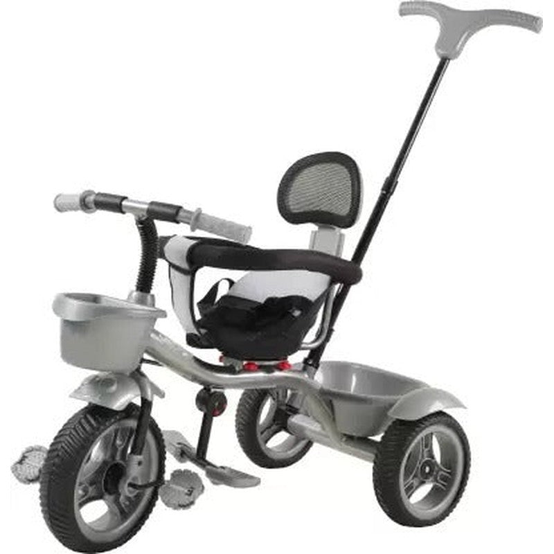 Tricycle with Dual Storage Basket, Safety Guardrail and Parental Control Push Handle (Model 593) | 2 to 5 Years
