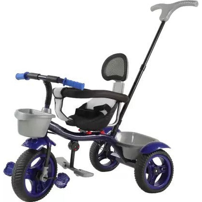 Tricycle with Dual Storage Basket, Safety Guardrail and Parental Control Push Handle (Model 593) | 2 to 5 Years