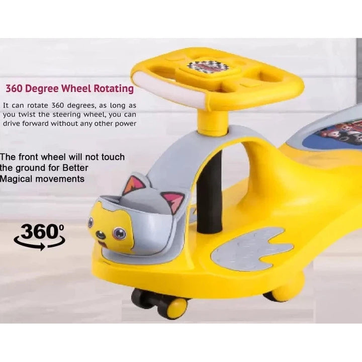 Ride-on Guppy Car Twist and Swing Magic Car Rider (Yellow)