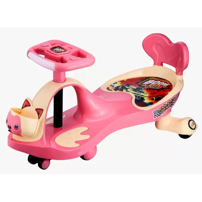 Ride-on Guppy Car Twist and Swing Magic Rider Car (Pink)