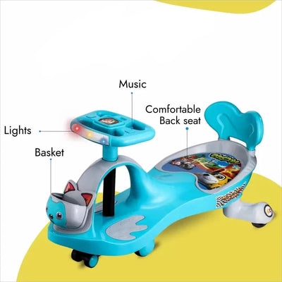Ride-on Guppy Twist and Swing Magic Car Rider (Blue)