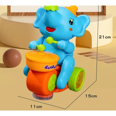 Musical Walking Elephant Drummer Toy