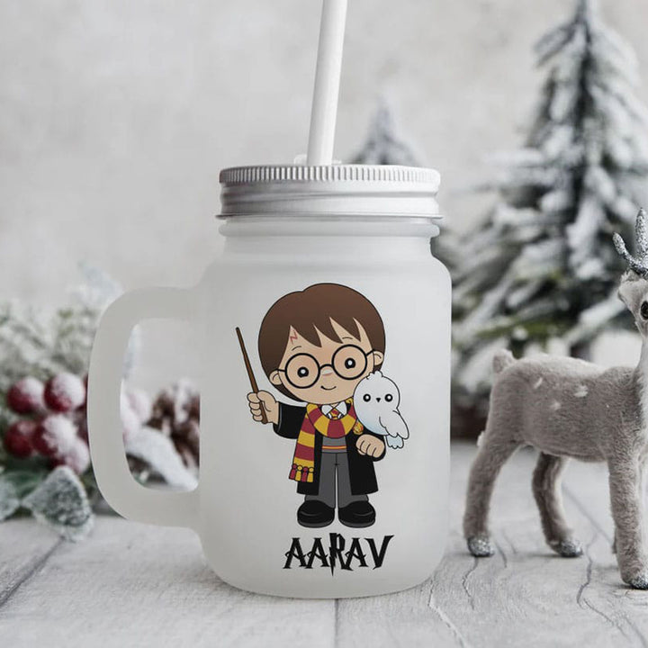 Personalised Frosted Mason Jar - (COD not Available)