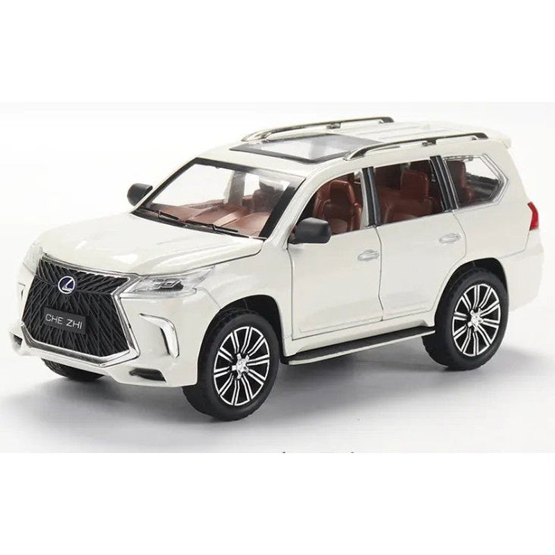 Resembling 1:24 Scale Diecast LX570 Car Metal Car Metal Die Cast Model Car Pull Back Toy Car