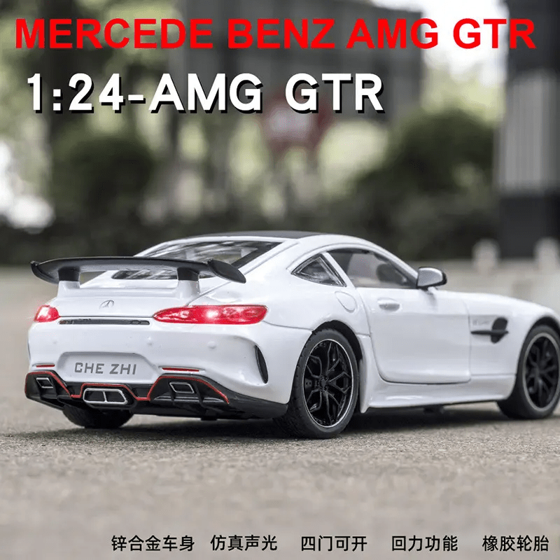 Resembling Big Size 1:24 Benz Amg Gtr Rb Toy Cars  White