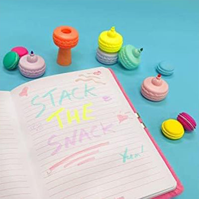 Cute Shape Ice-cream Macaron Highlighter Fine Grip Marker