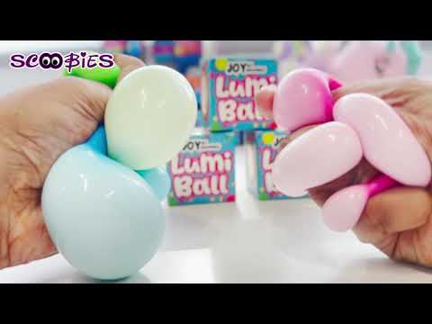 Scoobies Lumi Ball – Glow in the Dark Sensory Ball | Squishy Fidget Stress Buster for Kids