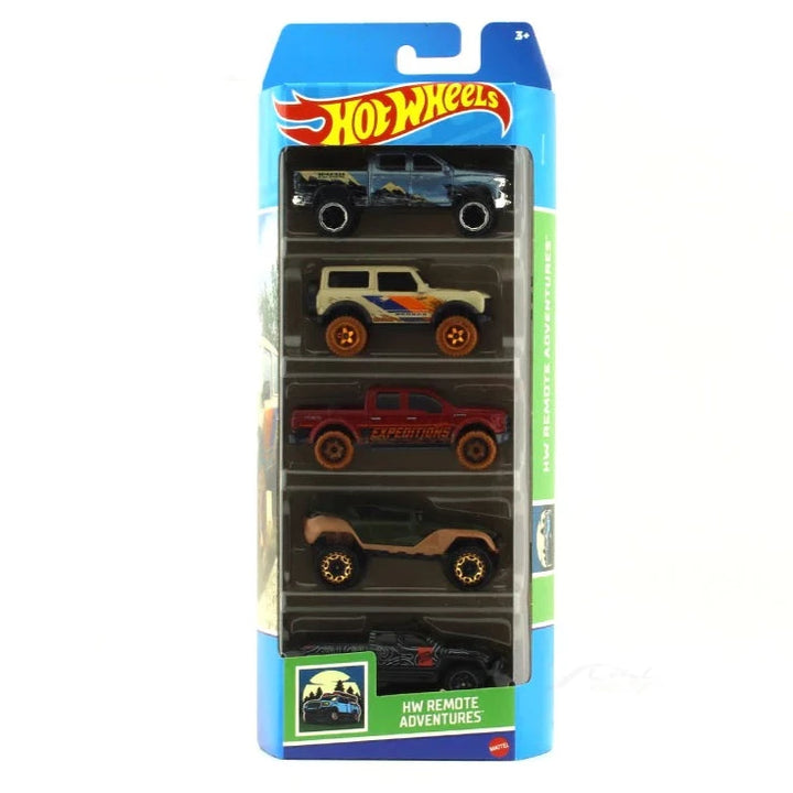 Diecast Hotwheels HW Remote Adventures - Pack of 5 Cars