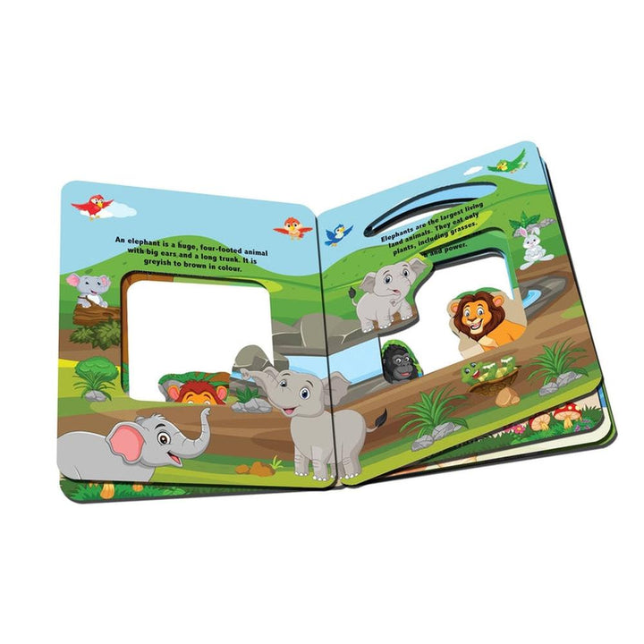Dreamland Publications Window Cut Board Book - In the Jungle