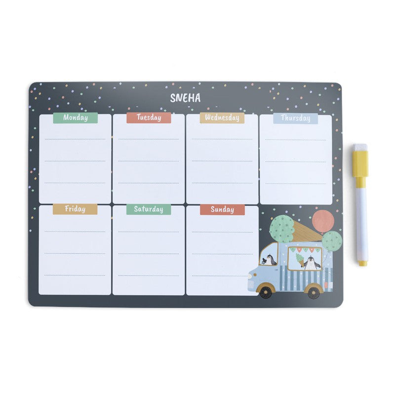 Personalised Magnetic Meal Planner (COD Not Available)