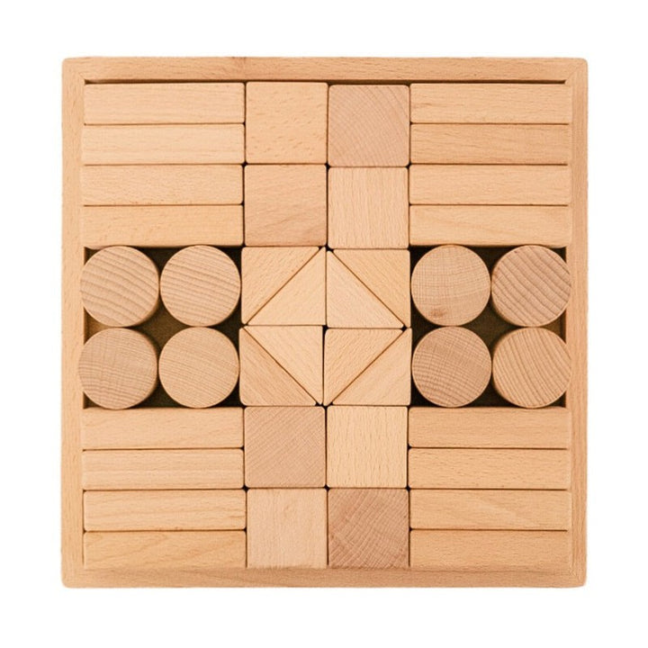 Core Four Wooden Building Blocks Set (40 pieces) (Assorted Colours)