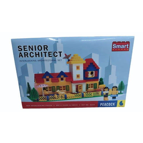 Peacock Toys & Games Smart Blocks Senior Architect Interlocking Architectural Set (610 Pieces) – Set No. 2133